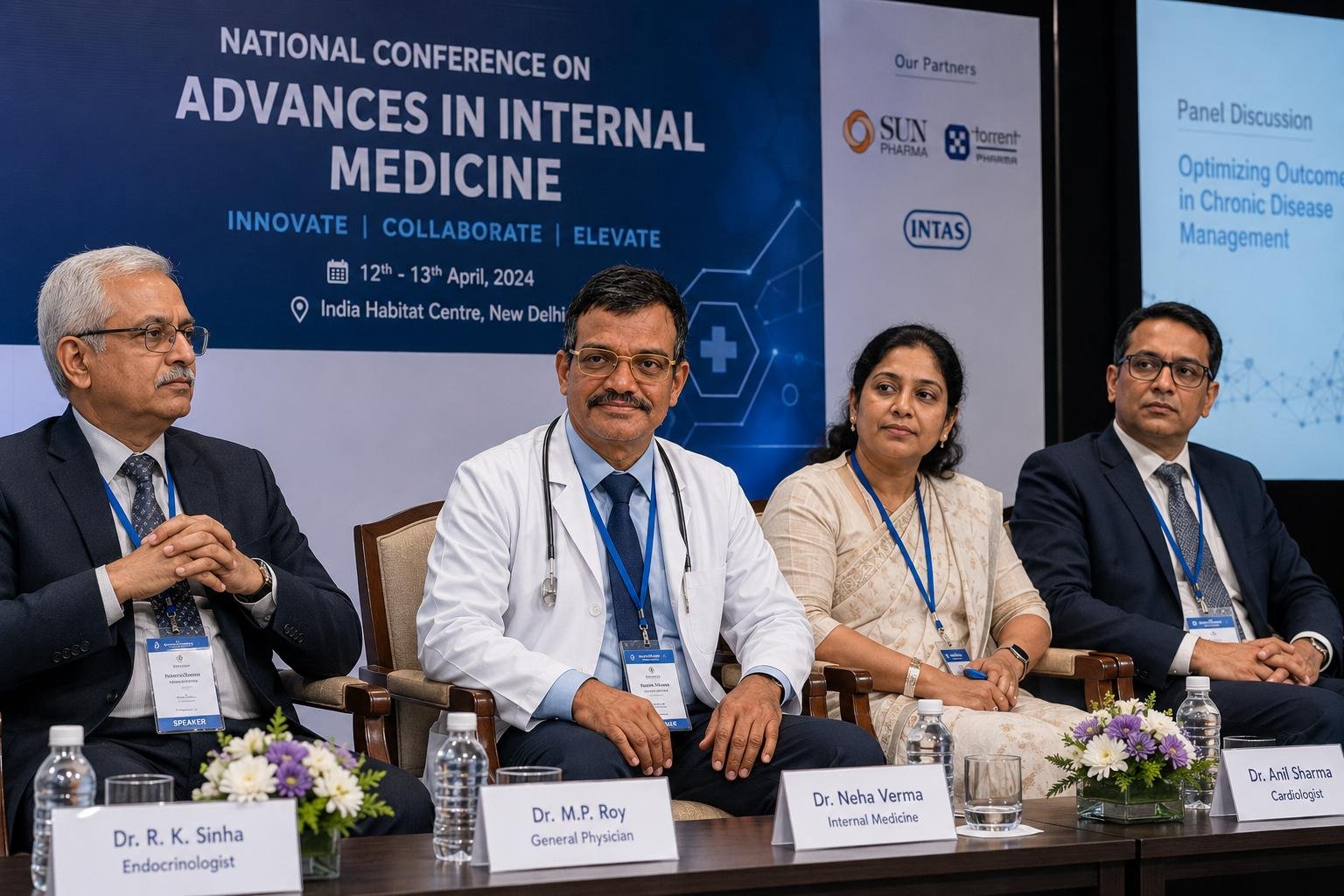 Dr. Roy at a medical conference